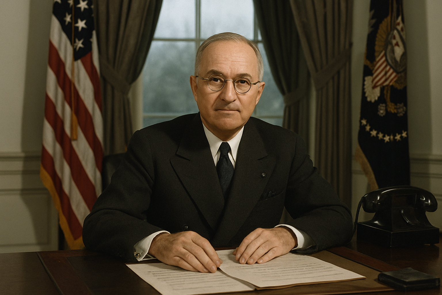 AI-generated historical illustration related to Why Harry Truman Decided to Use the Atomic Bomb