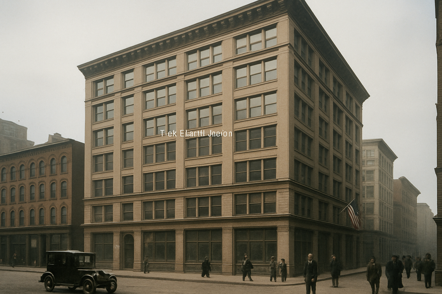 AI-generated historical illustration related to The Triangle Shirtwaist Factory Fire