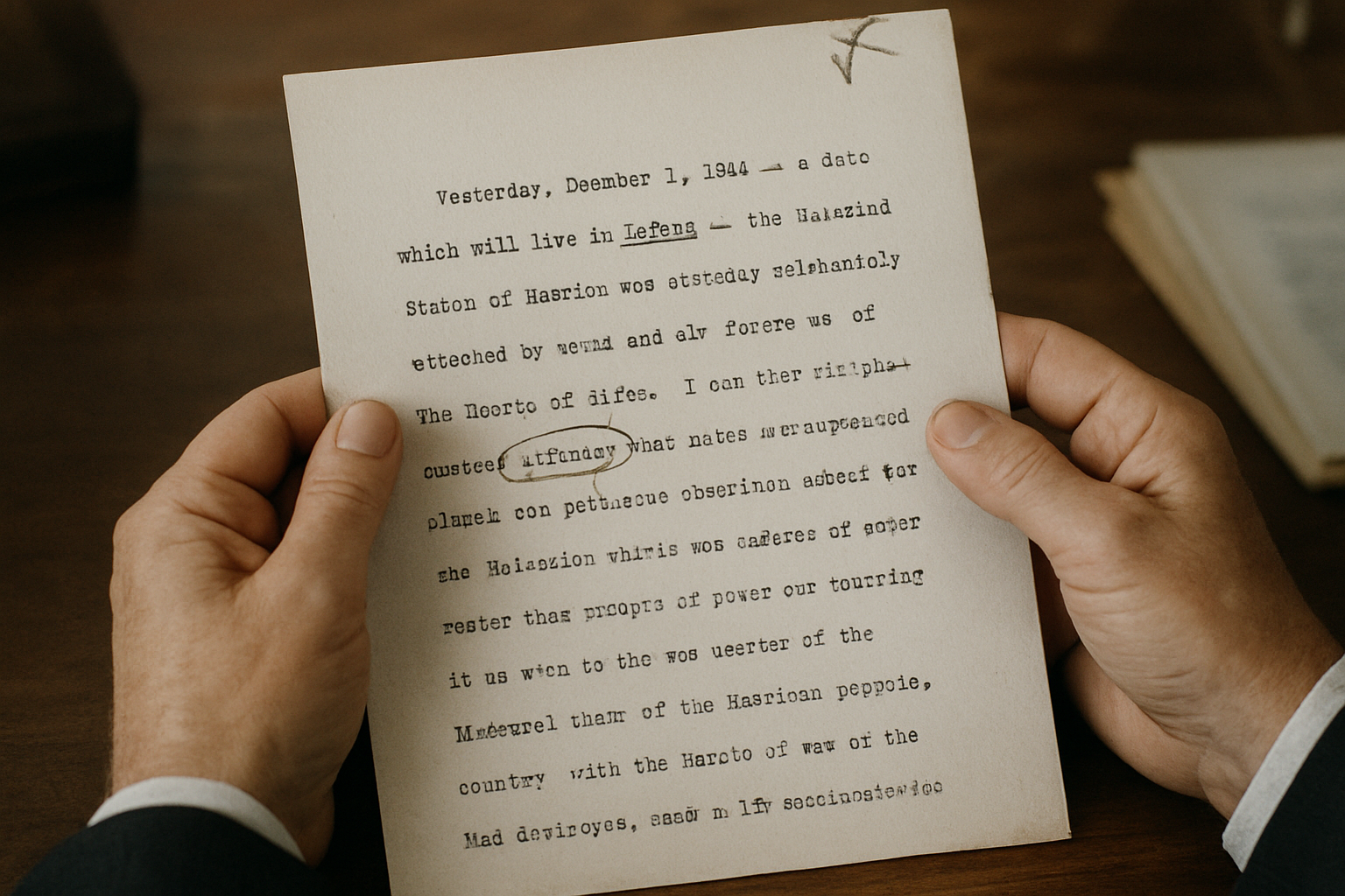 AI-generated historical illustration related to A Date Which Will Live in Infamy