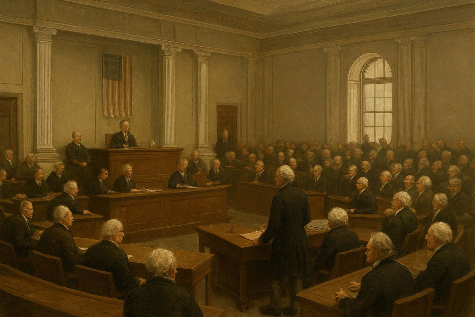 AI-generated historical illustration related to The Election of 1800: When the Presidency Went to the House